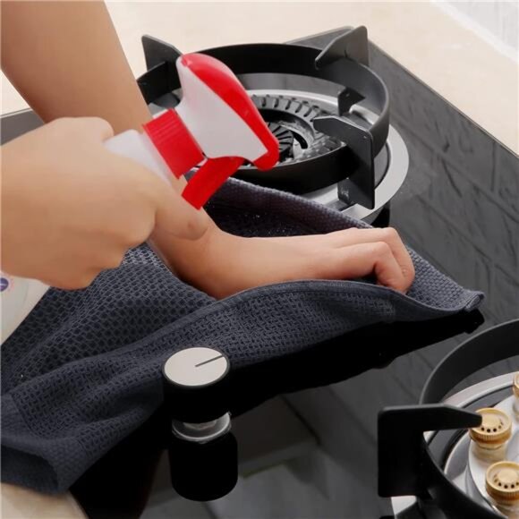 100% Cotton Waffle Weave Kitchen Dish Towels, Ultra Soft Absorbent Quick - Picture 5 of 16